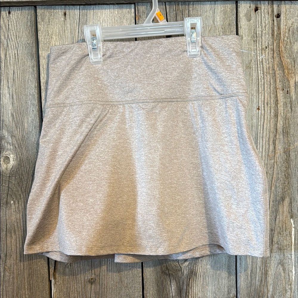 beige/browln Athletic Skirt - small